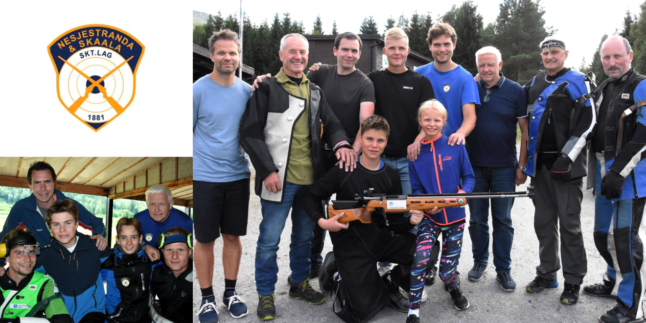 Utovere fra Nesjestranda Skaala Skytterlag collage